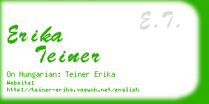 erika teiner business card